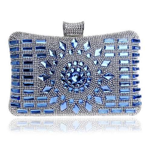Acrylic Diamond Chain Evening Clutch eprolo