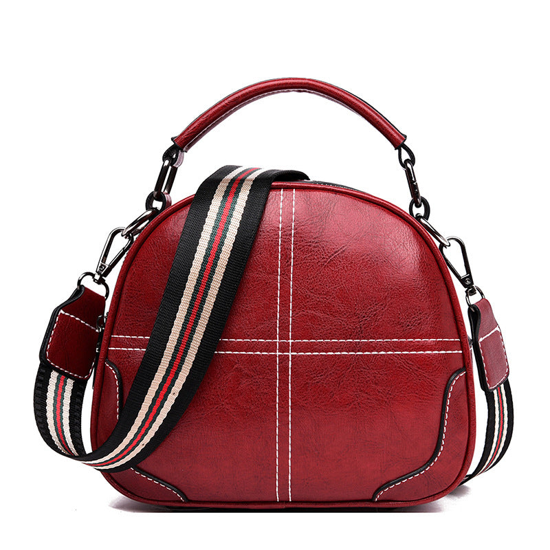 New simple and versatile fashion stitching handbags Cjdropshipping