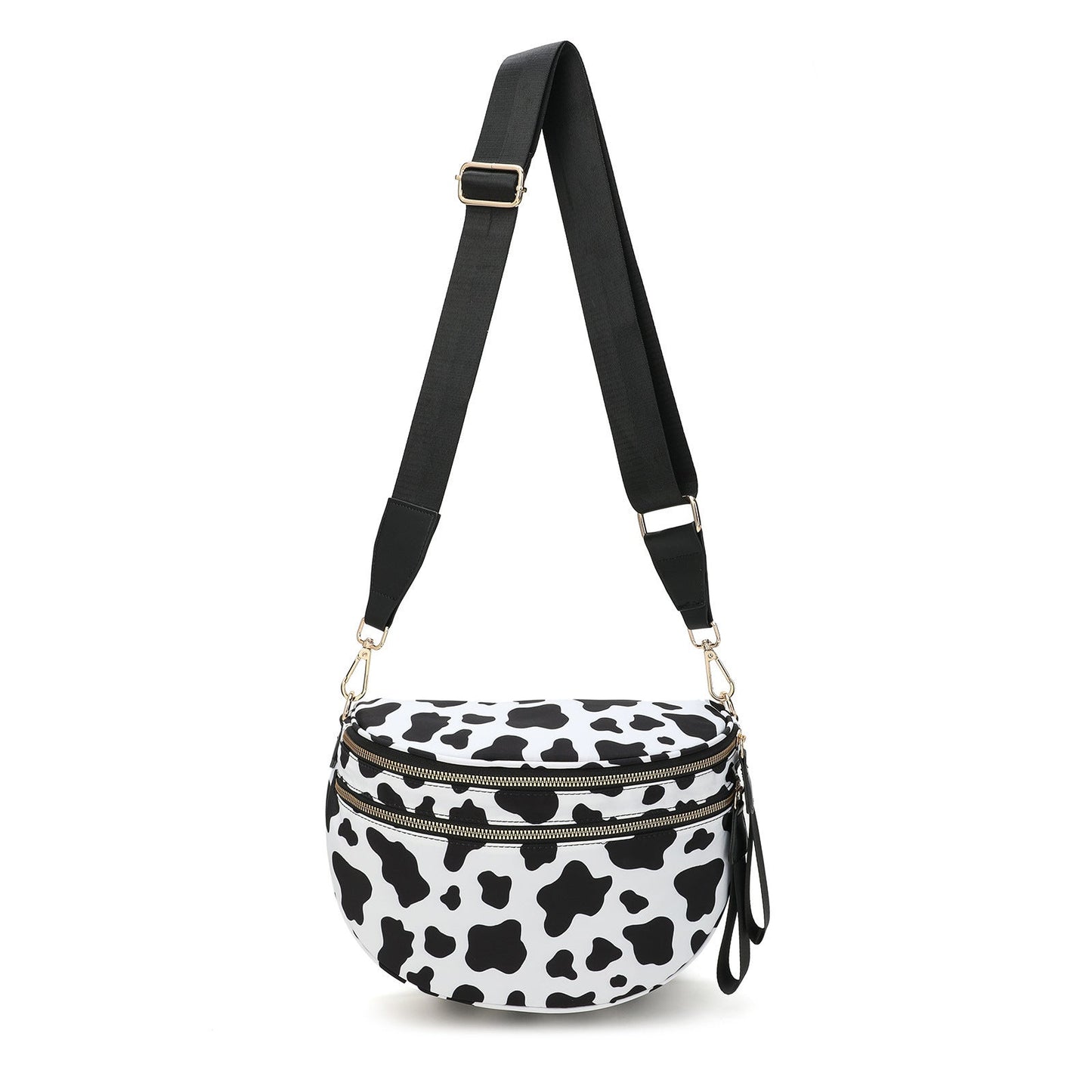 lulu's same style nylon single-shoulder bag for women, large-capacity checkered waist bag and crossbody bag Hypersku