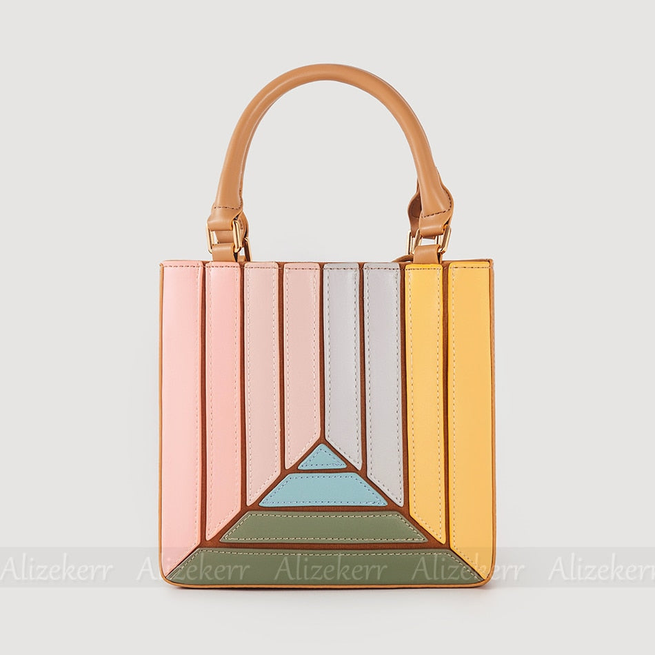 Color Blocking Korean Shoulder Bag eprolo