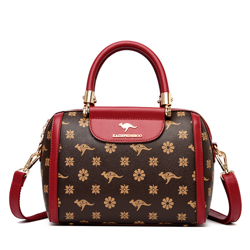 Bags women's bags new 2024 shoulder bags fashion printed handbags women Boston bags women's European and American one piece dropshipping Classy’s
