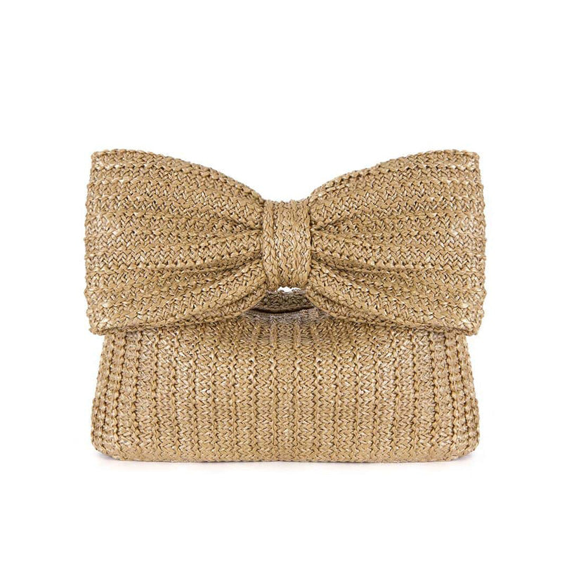 Bags for women 2023 autumn and winter new bow straw handbags cross-border small bags handbags foreign trade women's bags Classy’s