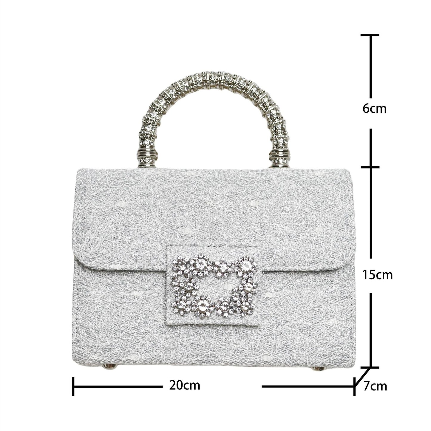 Spot supply of new cross-border women's bags, small square bags, trendy and fashionable messenger bags, high-end diamond handbags, shoulder bags Classy’s