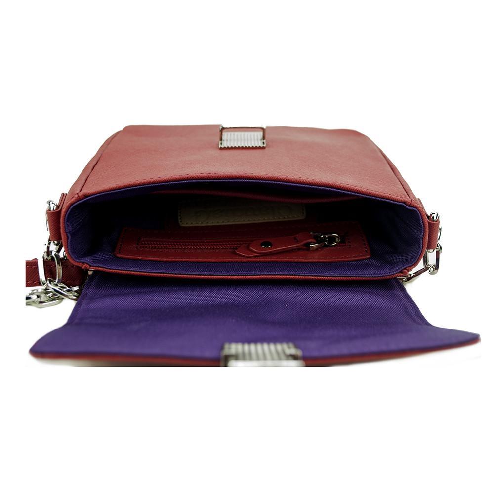 Tiny Leather Handbag -Cabernet ClaudiaG