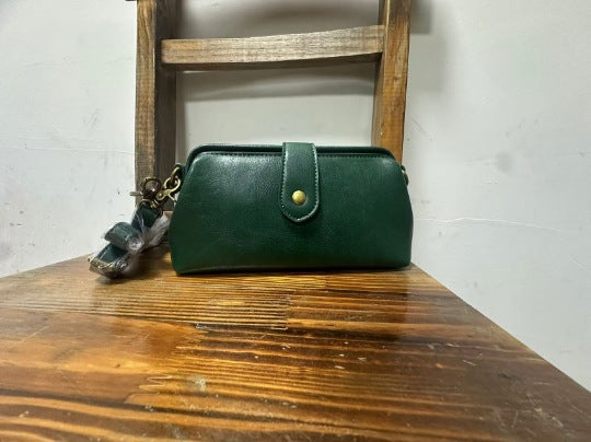 Soft leather women's bag, casual and versatile single-shoulder crossbody bag, mini multi-functional all clip bag Hypersku