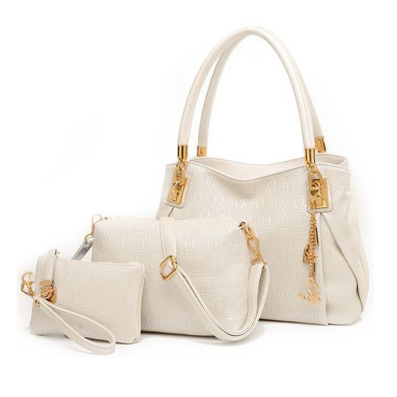 3-Piece PU Handbag Set - Tote, Messenger & Purse eprolo
