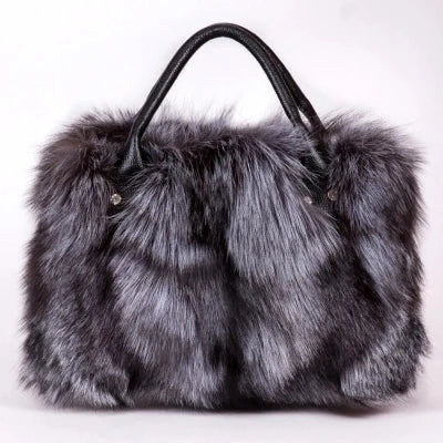 Real Fox Fur Crossbody Shoulder Bag eprolo