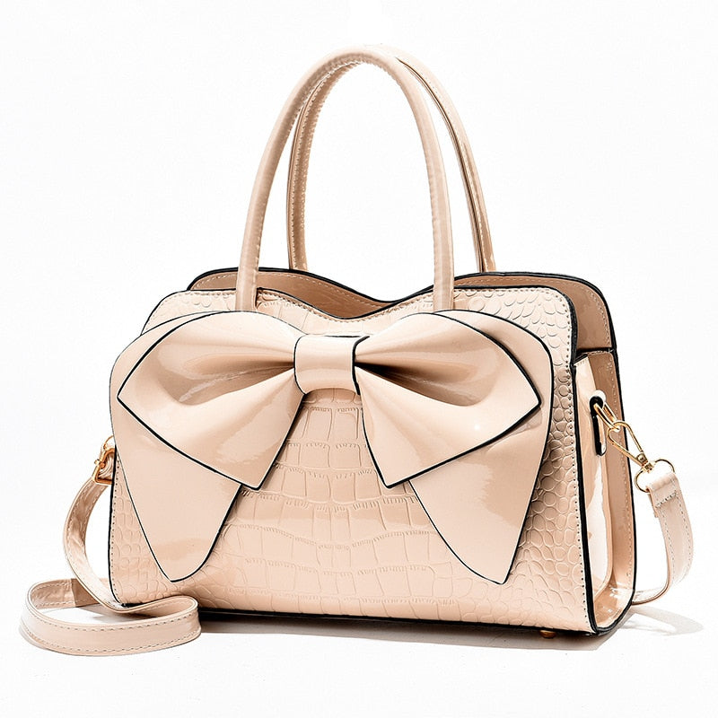 Embroidered Tassel PU Leather Tote Bag eprolo