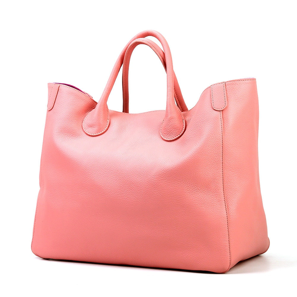 Soft Leather Oversized Shopping Tote eprolo
