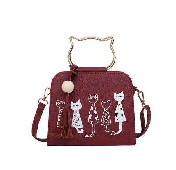 Cartoon Four Cats Crossbody Bag eprolo