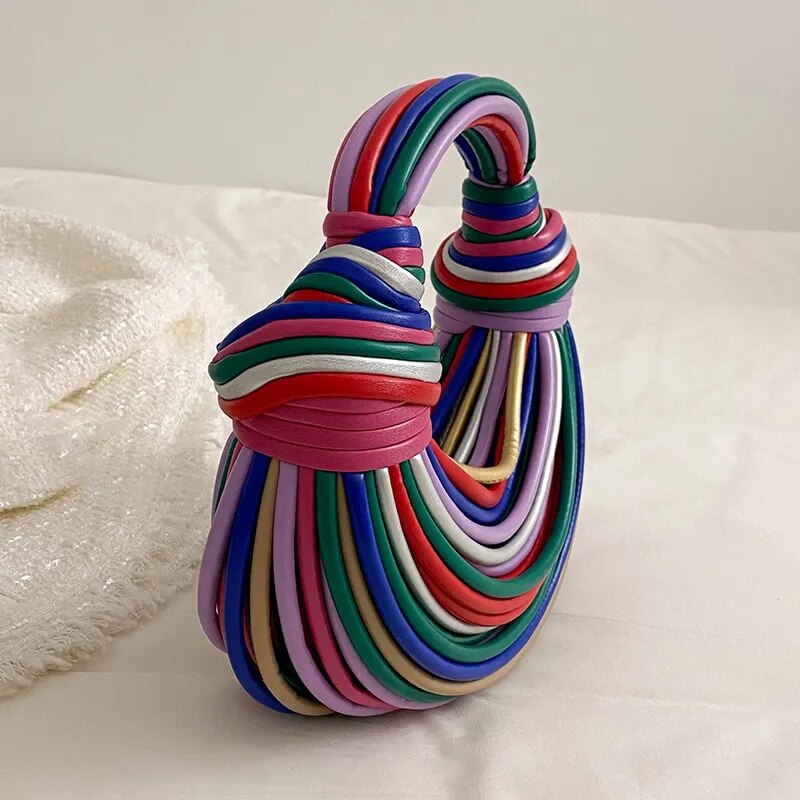 Rainbow Noodles Shaped Party Clutch eprolo