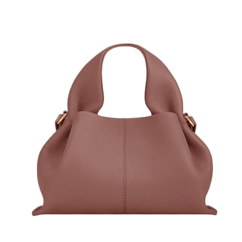 polene cloud bag, genuine leather French dumpling bag, high-end hand-held crossbody bag for women Hypersku