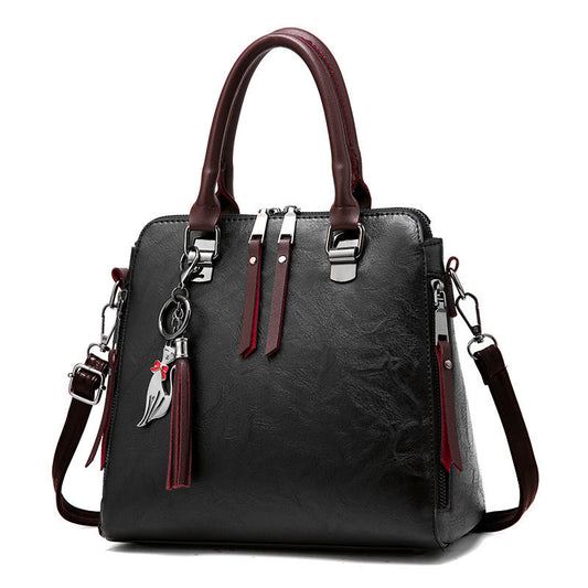 Bags for women 2024 autumn and winter new fashion retro handbags large capacity fox pendant women's bag shoulder messenger bag Classy’s