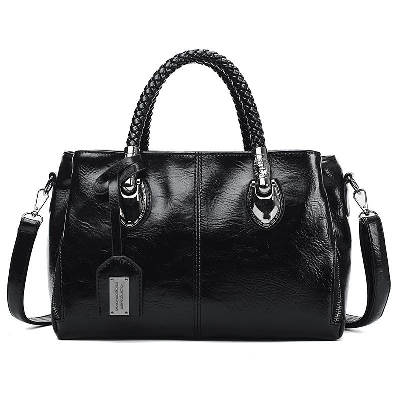 Vintage Oil Wax leather luxury handbags Women Bags Cjdropshipping