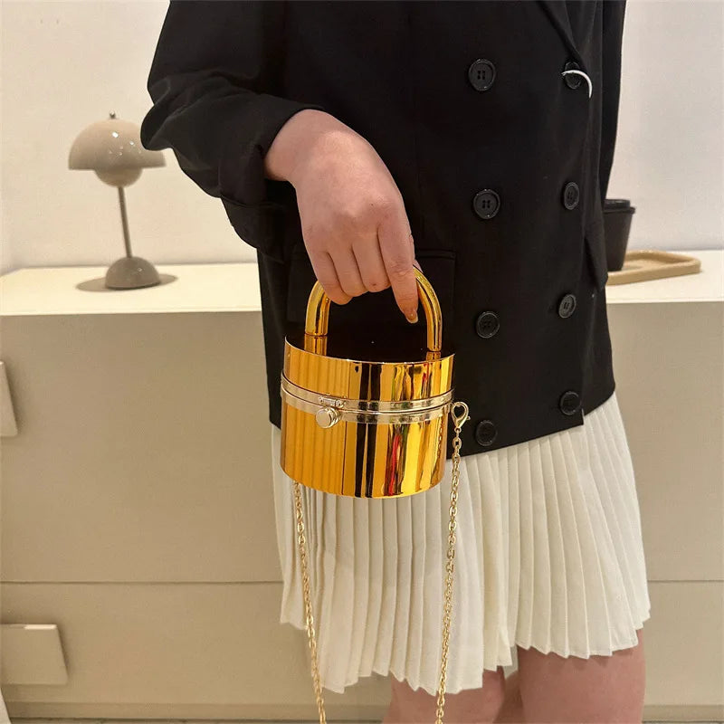 Handbags for Women Acrylic Fashion Luxury Tote Bag Chain Unusual Hard Party Evening Mirror Shoulder Bag Ladies eprolo
