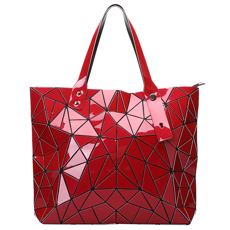 Geometric PU Large Tote Classy’s