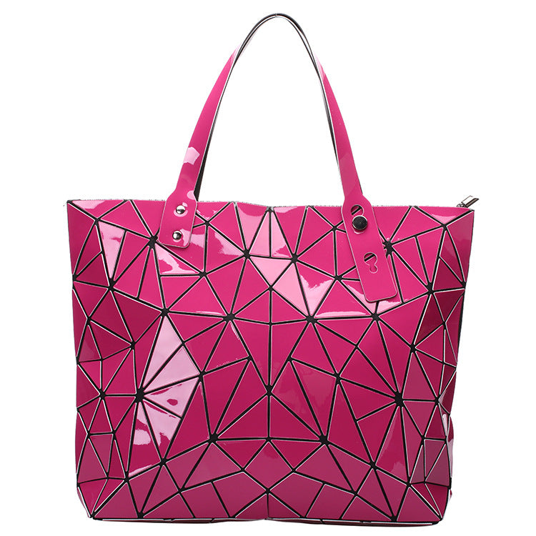 Geometric PU Large Tote Classy’s