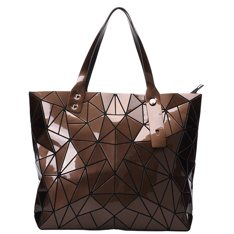 Geometric PU Large Tote Classy’s