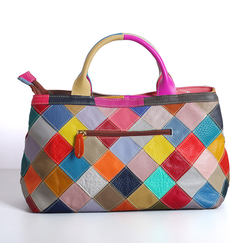 Leather top layer cowhide handbags Cjdropshipping