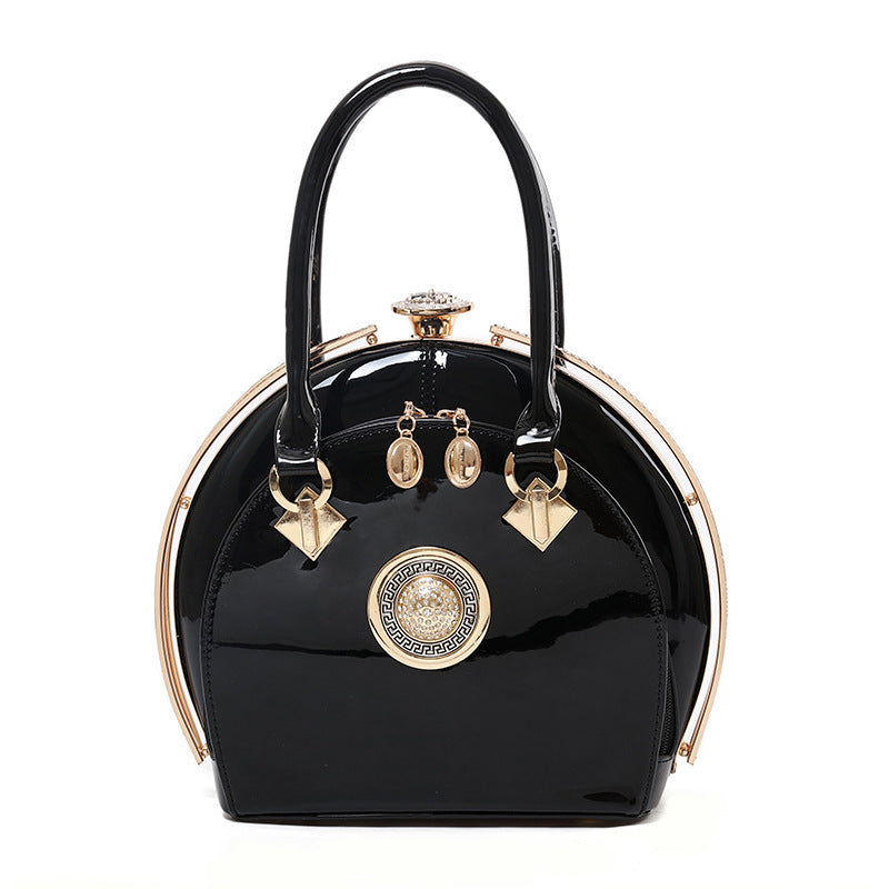 Bright leather high-end handbags noble fashion trend Cjdropshipping