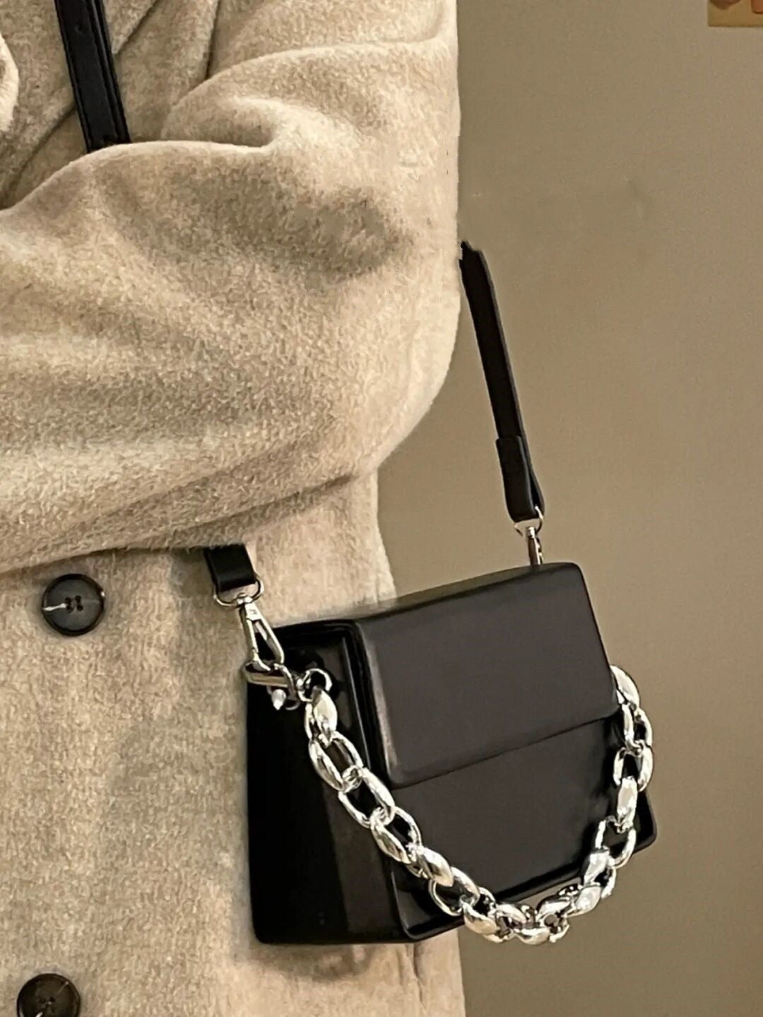 Chain Leather Crossbody Shoulder Bag eprolo