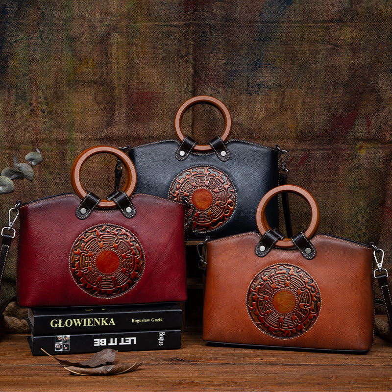 Fashion Vintage Designer Ladies Bags Genuine Leather Womens Handbags For Women Shoulder Bag Cjdropshipping