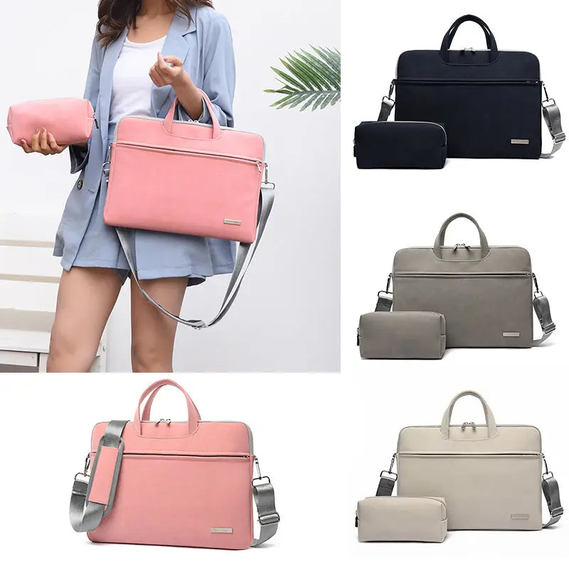 PU Leather Laptop Bag Briefcase Maiden-Art
