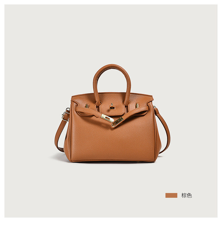 Vegan PU Leather Top Handle Tote eprolo