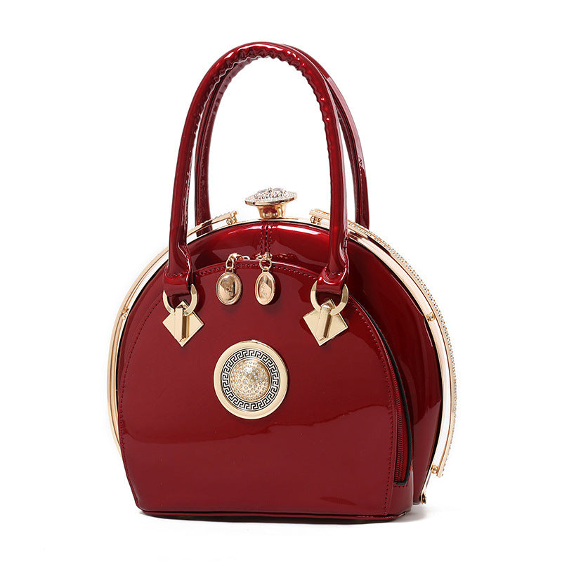 Bright leather high-end handbags noble fashion trend Cjdropshipping