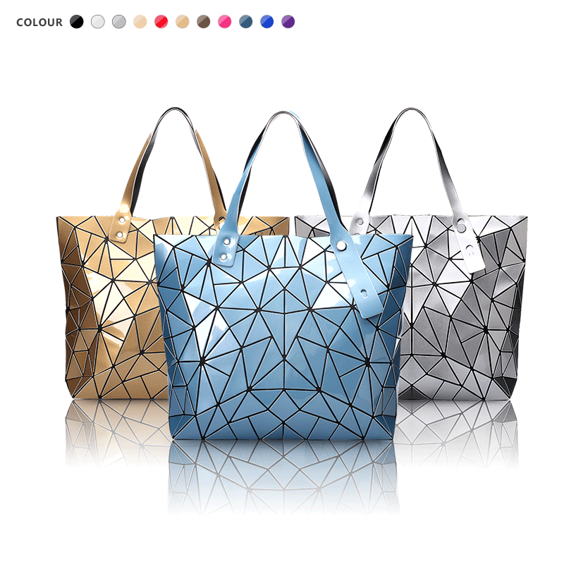 Geometric PU Large Tote Classy’s