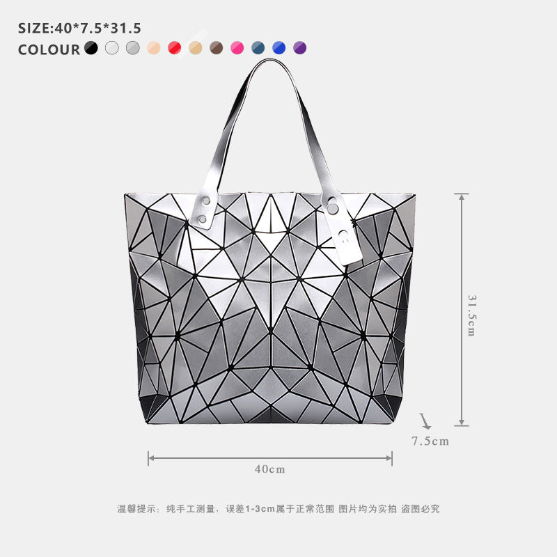 Geometric PU Large Tote Classy’s