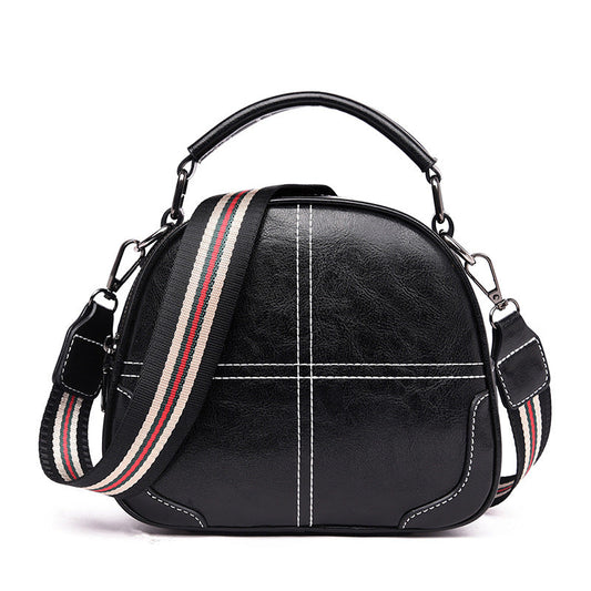 New simple and versatile fashion stitching handbags Cjdropshipping