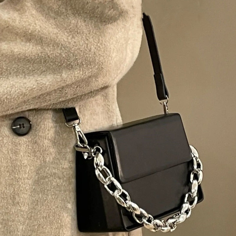 Chain Leather Crossbody Shoulder Bag eprolo