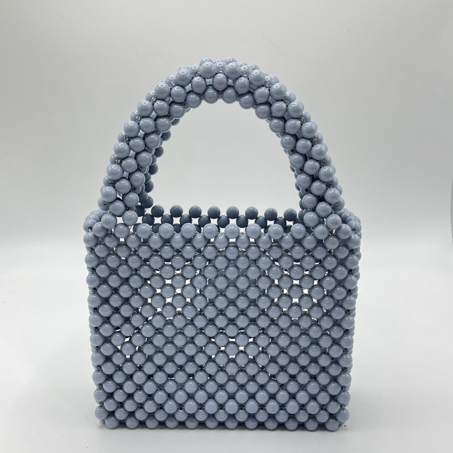 Beaded Bags Fashion Solid Color Beaded Handbags eprolo