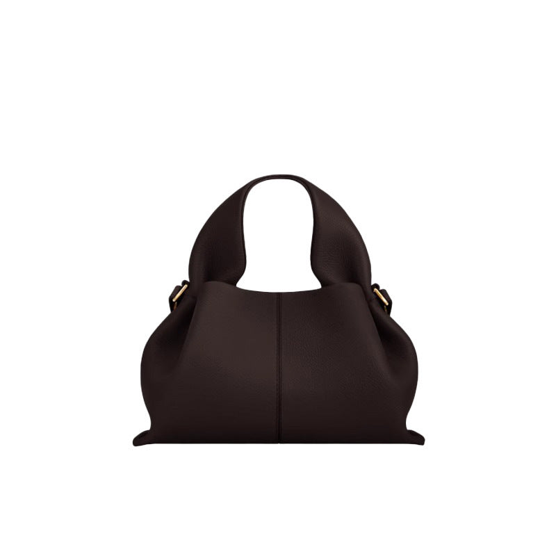 polene cloud bag, genuine leather French dumpling bag, high-end hand-held crossbody bag for women Hypersku