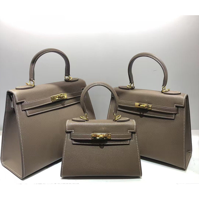 Single-shoulder crossbody bag made of cowhide Hypersku