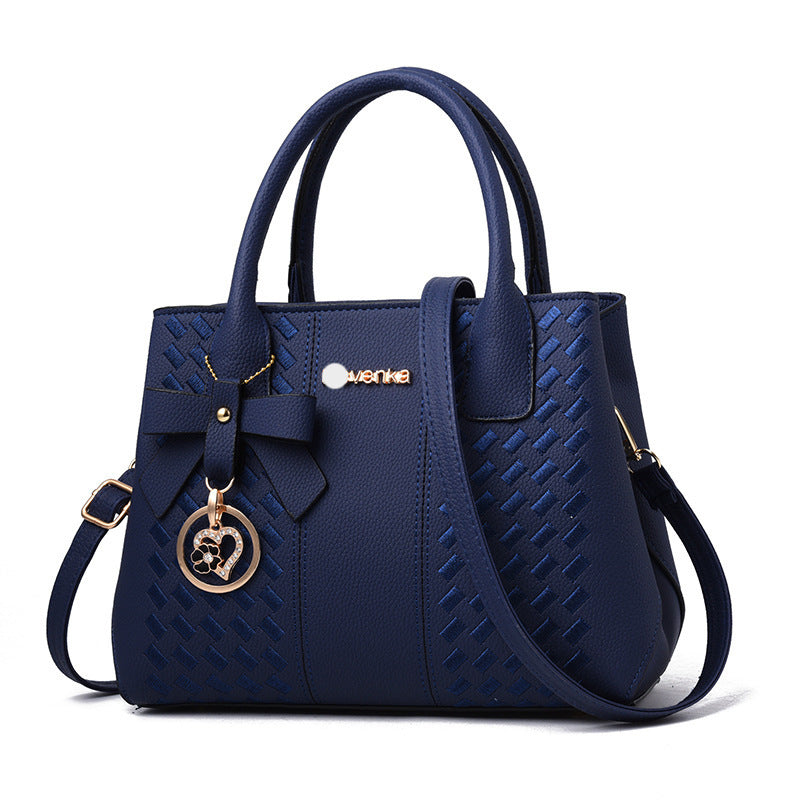 Bag women 2021 European and American fashion handbags trendy middle-aged embroidered thread one-shoulder messenger bag handbag Classy’s