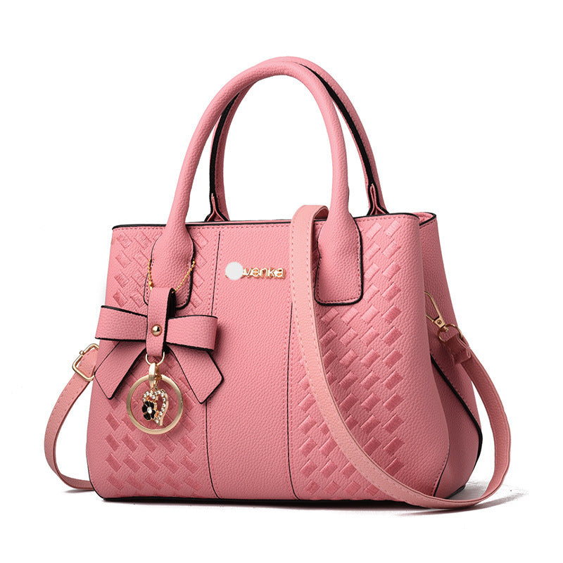 Bag women 2021 European and American fashion handbags trendy middle-aged embroidered thread one-shoulder messenger bag handbag Classy’s