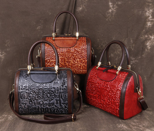 Retro Three-dimensional First Layer Cowhide Shoulder Handbag Cjdropshipping