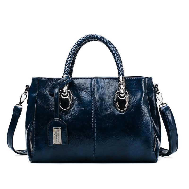 Vintage Oil Wax leather luxury handbags Women Bags Cjdropshipping