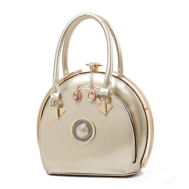 Bright leather high-end handbags noble fashion trend Cjdropshipping