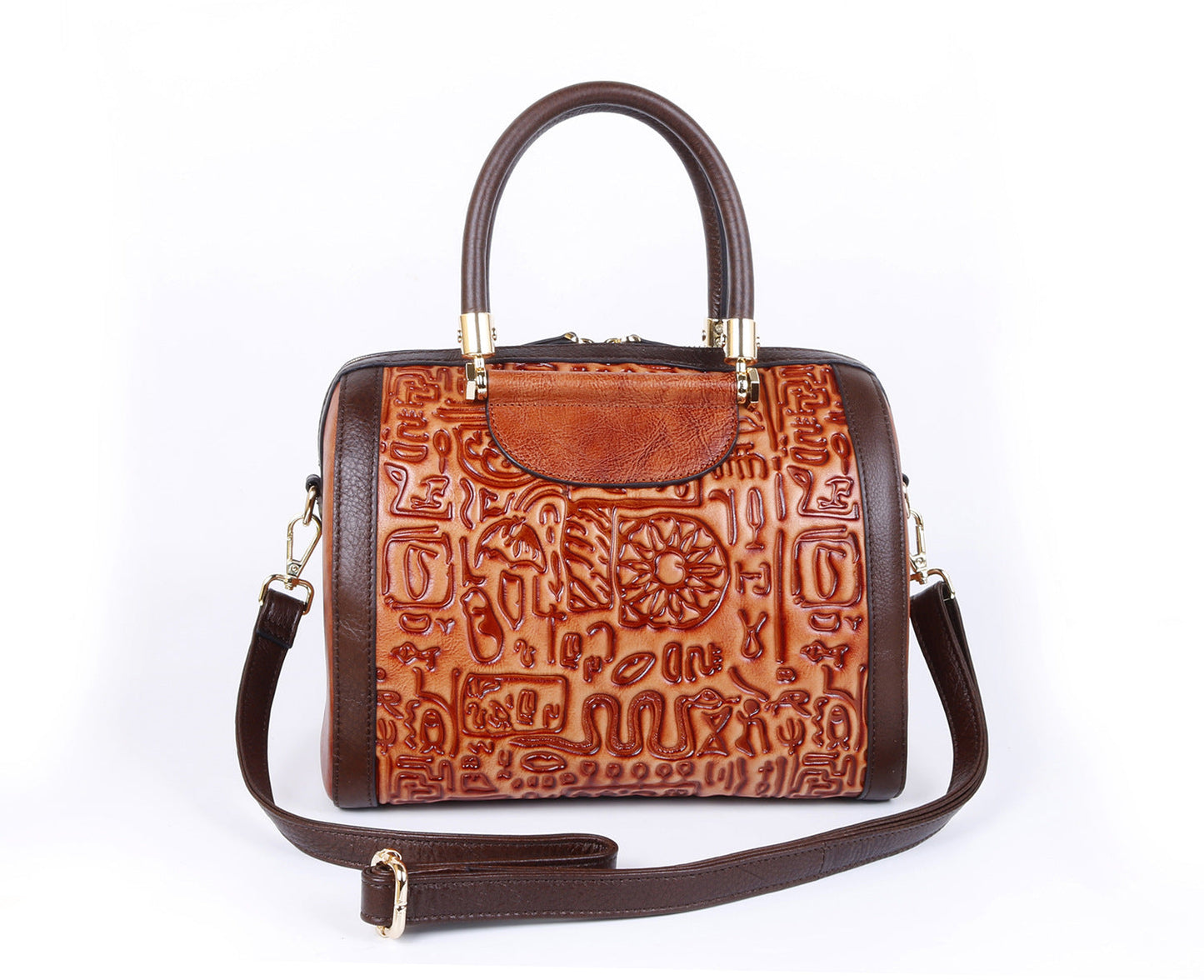 Retro Three-dimensional First Layer Cowhide Shoulder Handbag Cjdropshipping