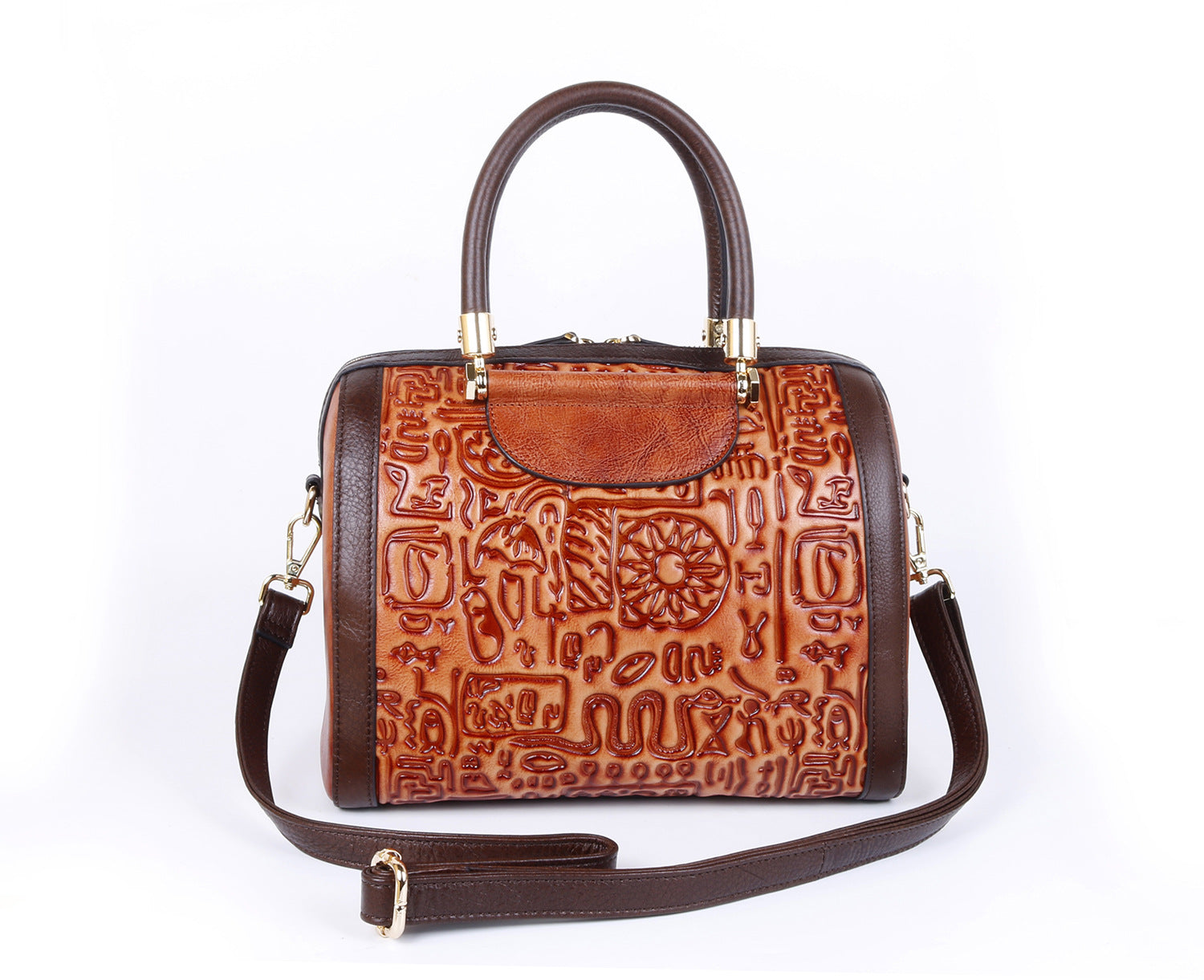 Retro Three-dimensional First Layer Cowhide Shoulder Handbag Cjdropshipping
