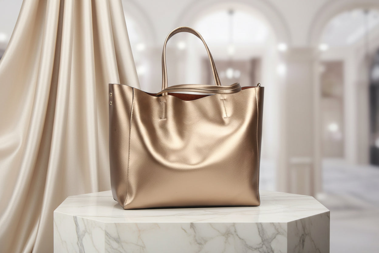 2018 new European and American fashion handbags female cowhide bag large capacity handbag a generation Classy’s