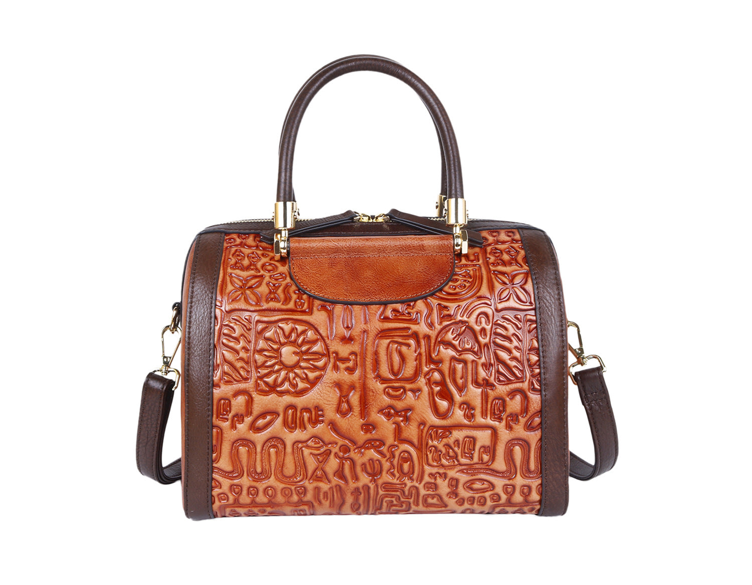 Retro Three-dimensional First Layer Cowhide Shoulder Handbag Cjdropshipping