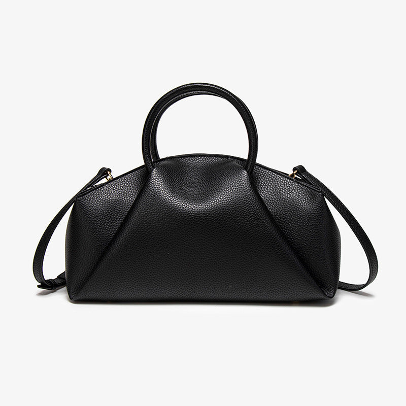 Solid color single-shoulder bag for ladies, beautiful handbag, pleated cloud bag, casual and versatile, hand-held Hypersku