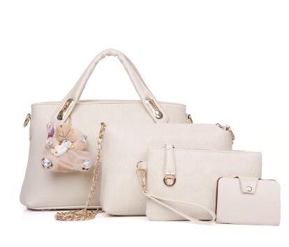 new Korean fashion handbags embossed four piece ladies bag shoulder diagonal handbag Cjdropshipping
