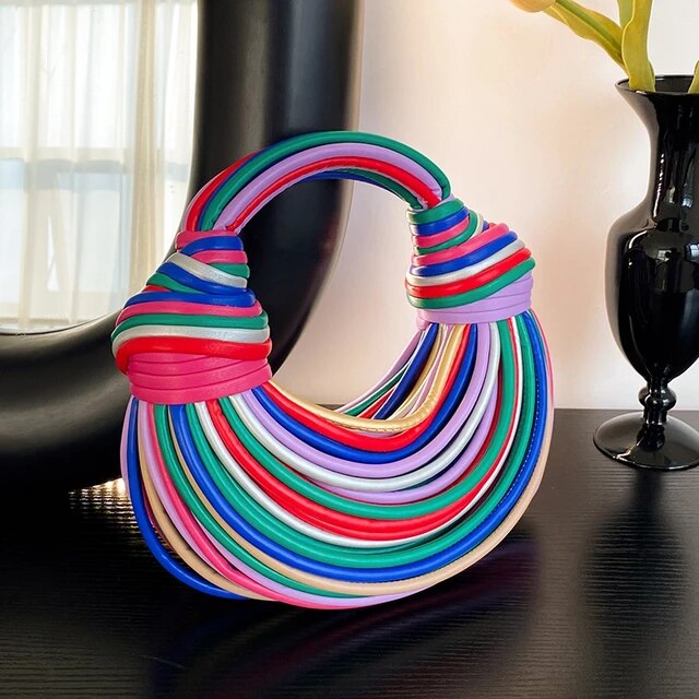 Rainbow Noodles Shaped Party Clutch eprolo