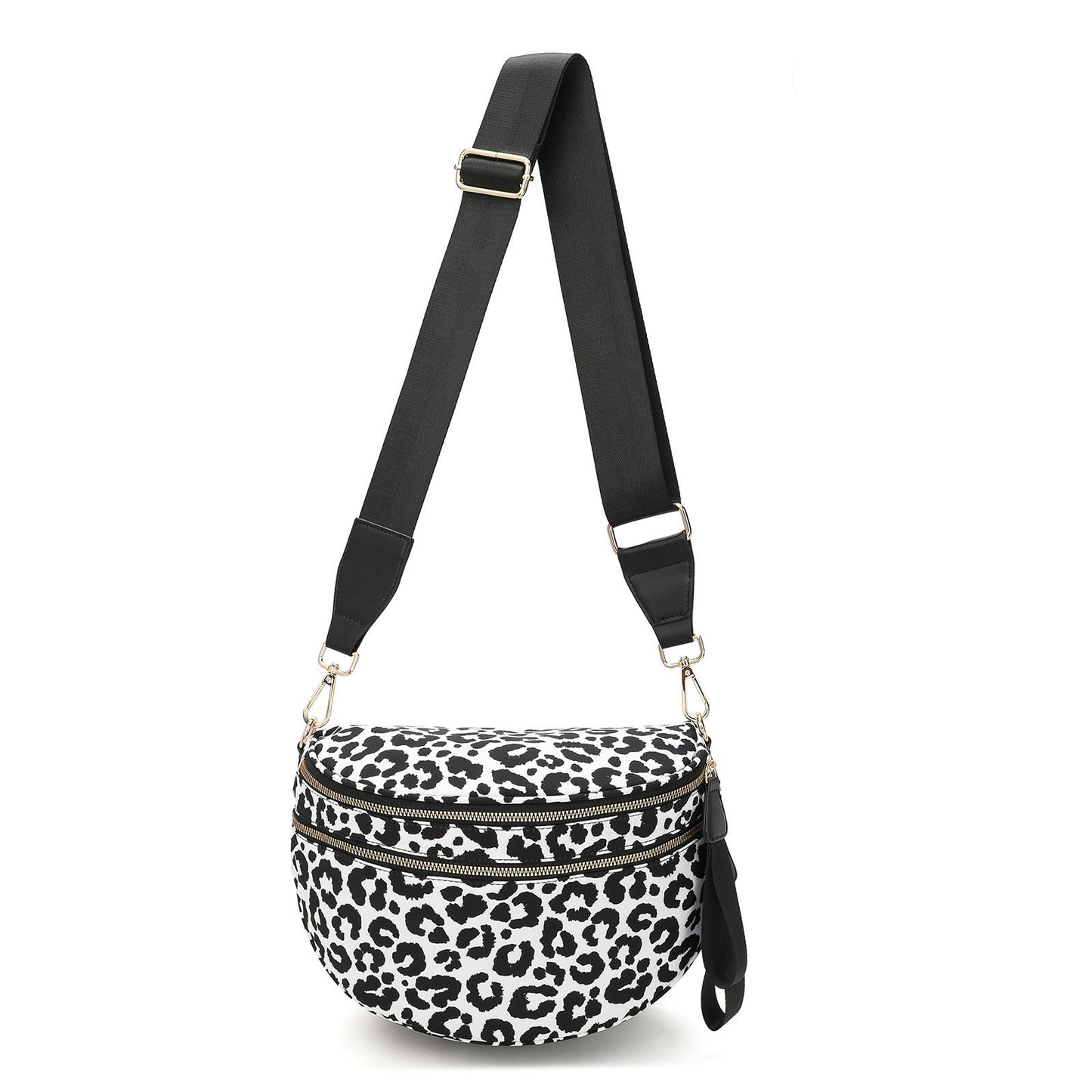 lulu's same style nylon single-shoulder bag for women, large-capacity checkered waist bag and crossbody bag Hypersku