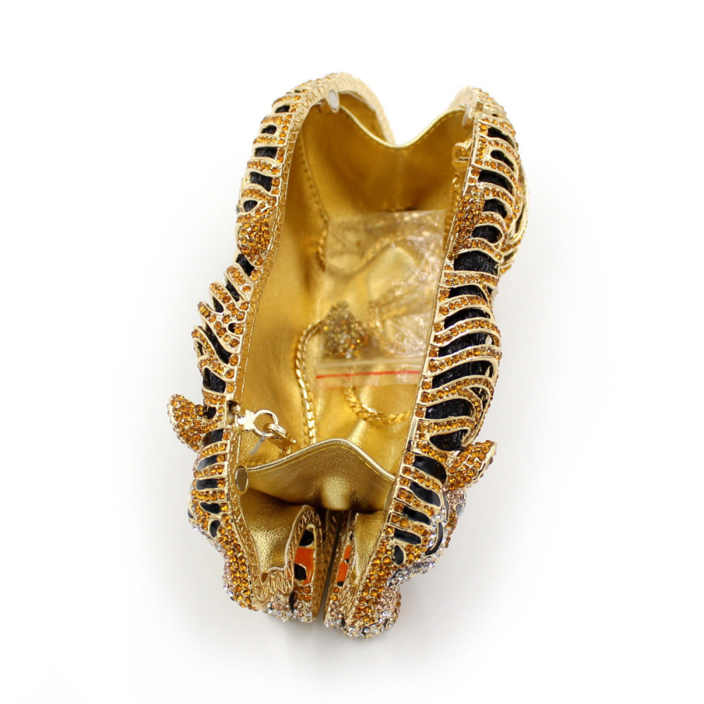Tiger Rhinestone Metal Crystal Evening Bag Cjdropshipping